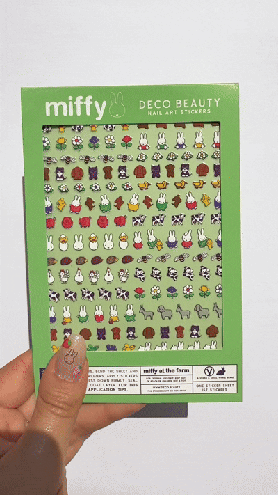 Miffy At The Farm Nail Art Stickers
