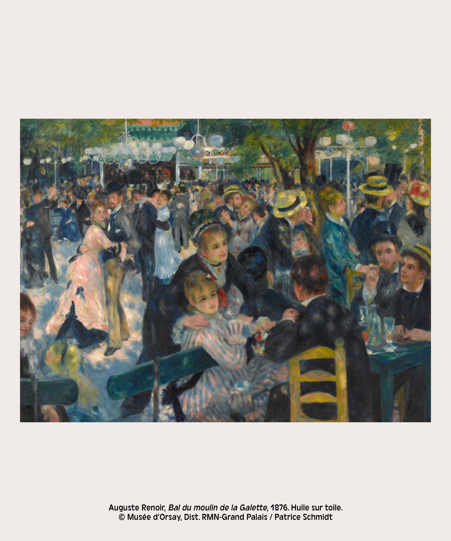 Bal du moulin de la Galette Art Print