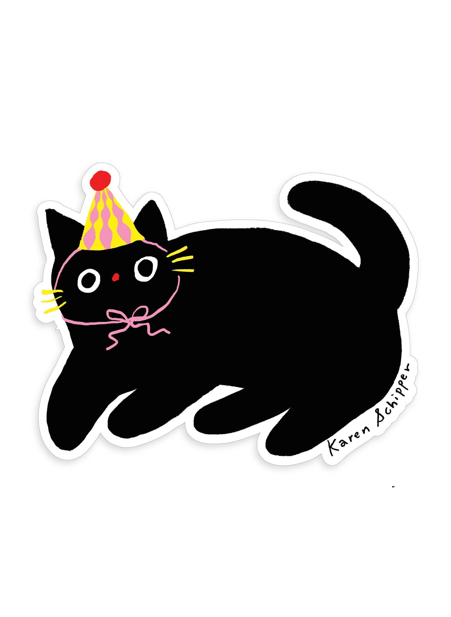 Party Cat Sticker