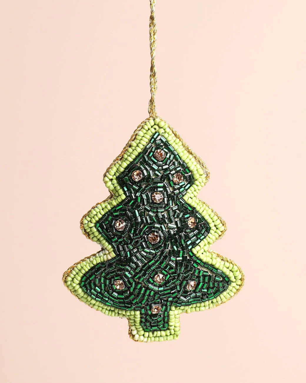 Beaded Christmas Tree Ornament