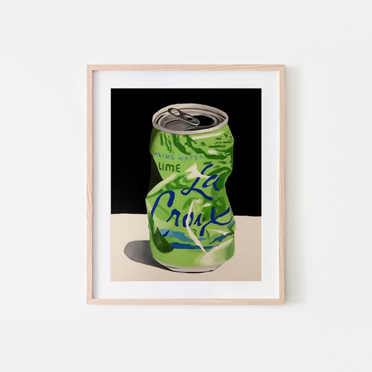 Lime La Croix Art Print