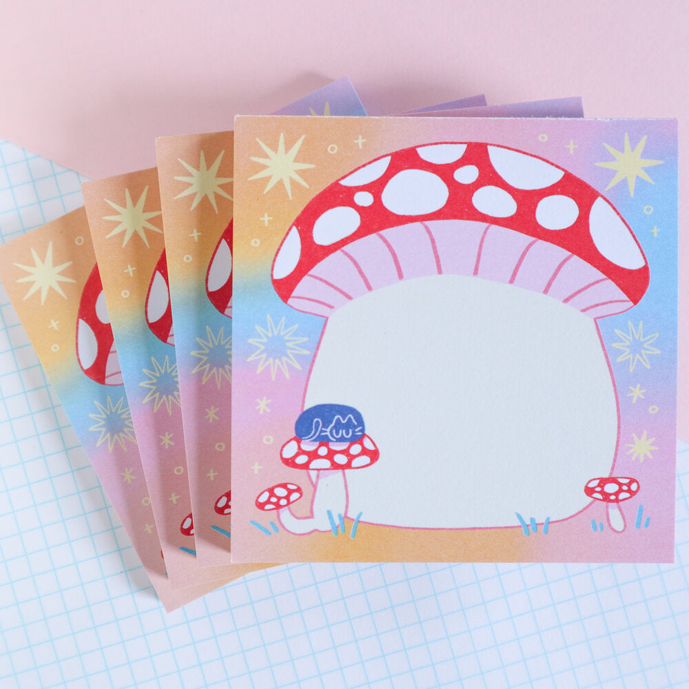 Mushroom Kuni Cat Notepad Radhia Rahman