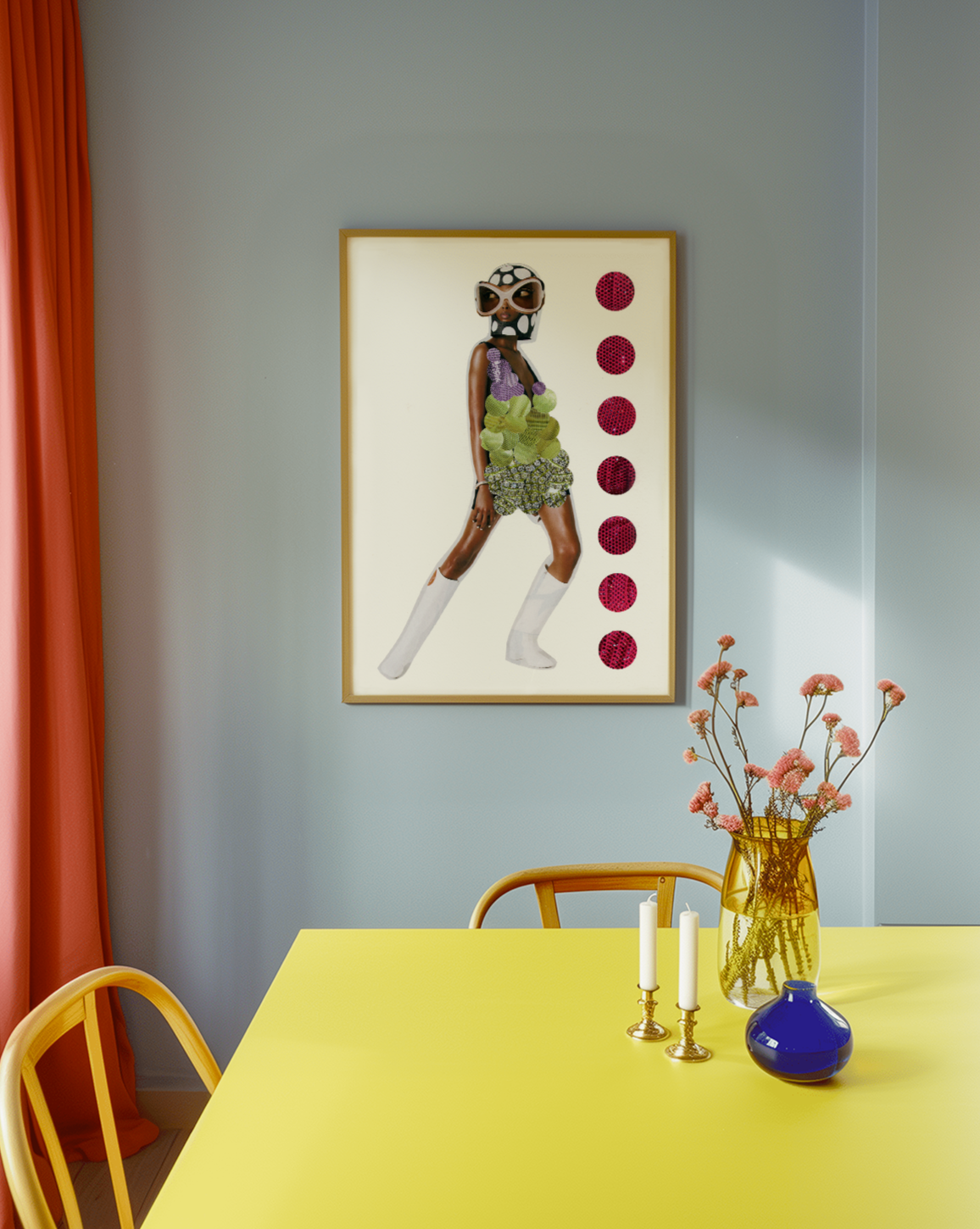 Who Is She? Collage Art Print