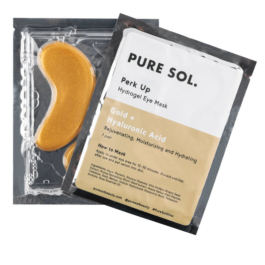 Perk Up Gold Eye Mask Set