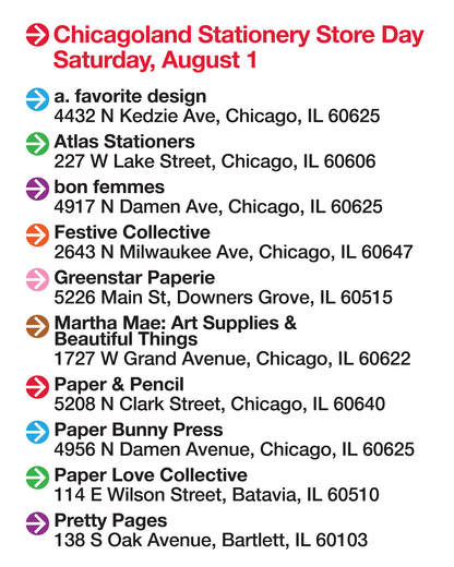 Chicagoland Stationery Store Day