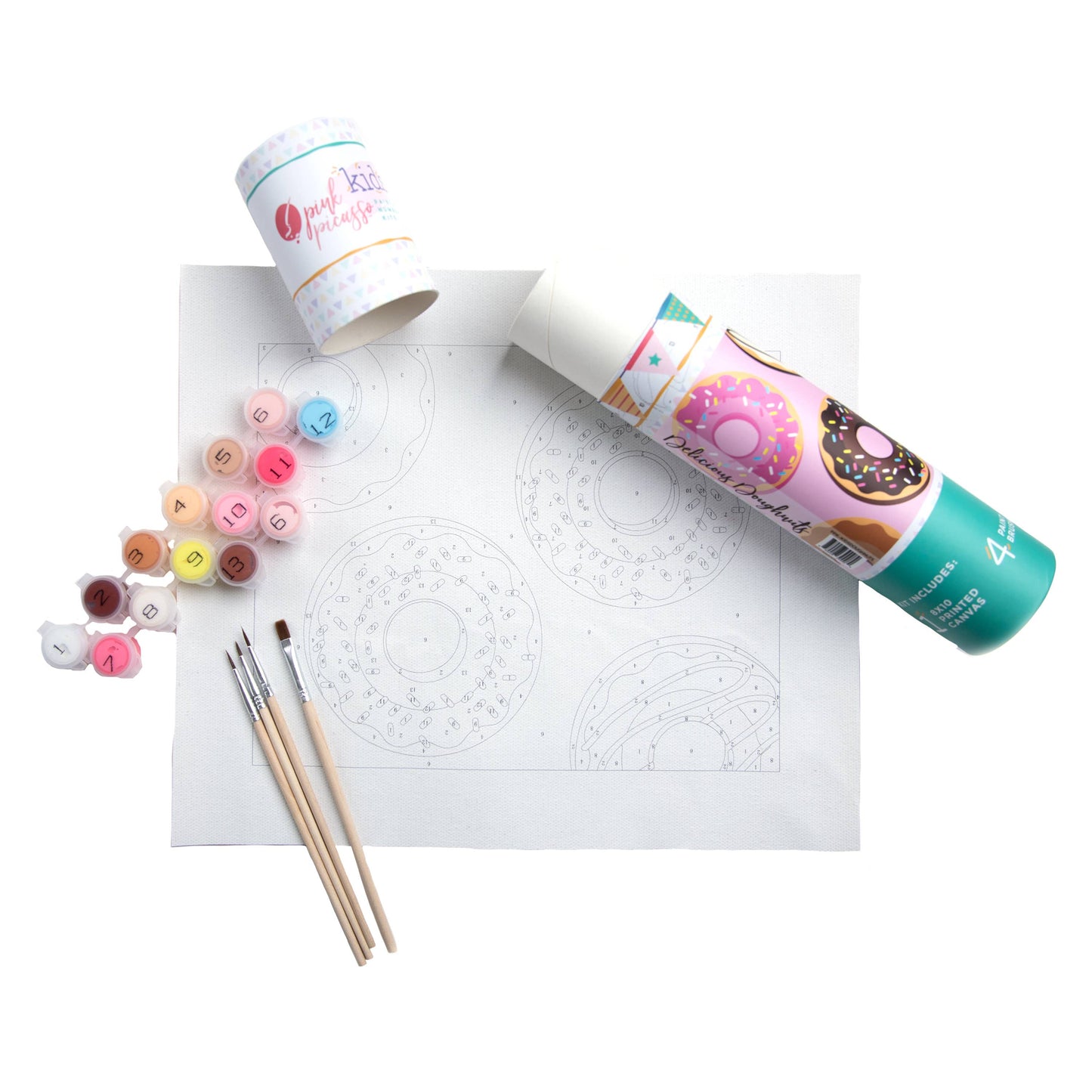 Paint by Numbers Kit - Delicious Doughnuts