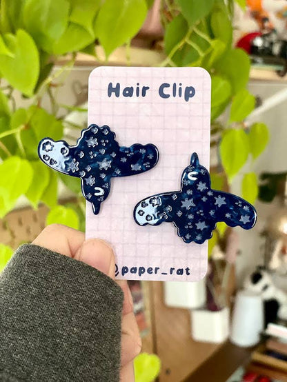 Raven Hair Clip Barrette