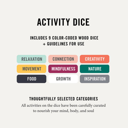 Activity Dice - Inspiration for Mood-boosting Activities