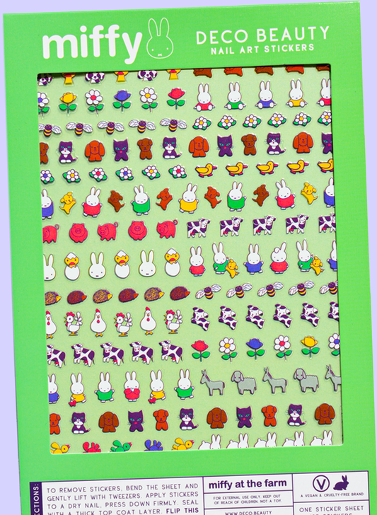 Miffy At The Farm Nail Art Stickers