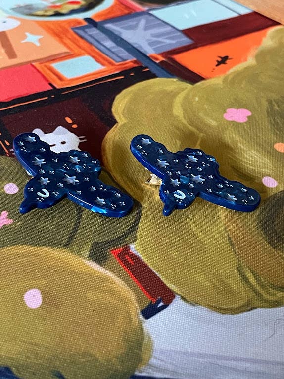 Raven Hair Clip Barrette