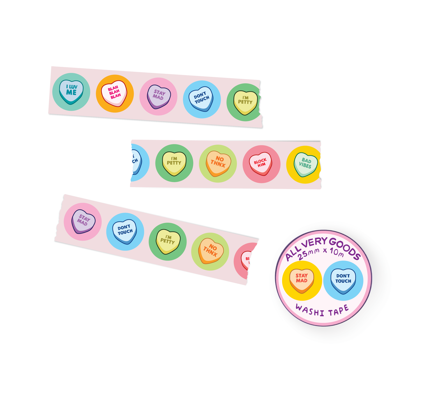 Unbroken Hearts Washi Tape
