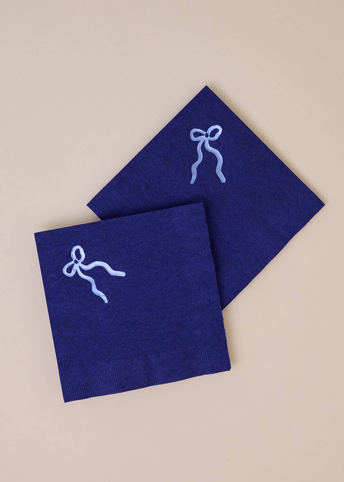 Coquette Navy Bow Paper Napkin Set