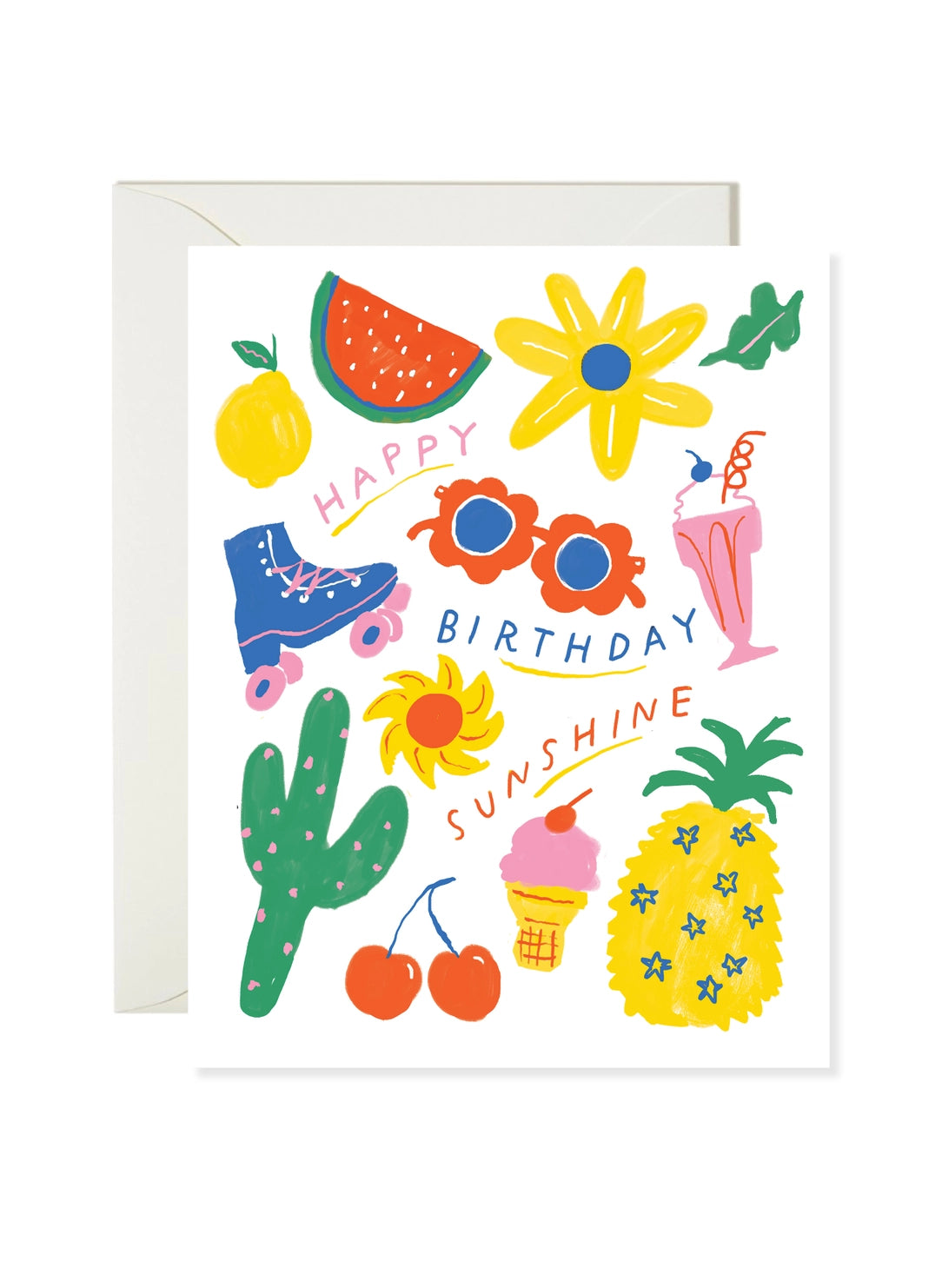 Sunshine Things Birthday Greeting Card