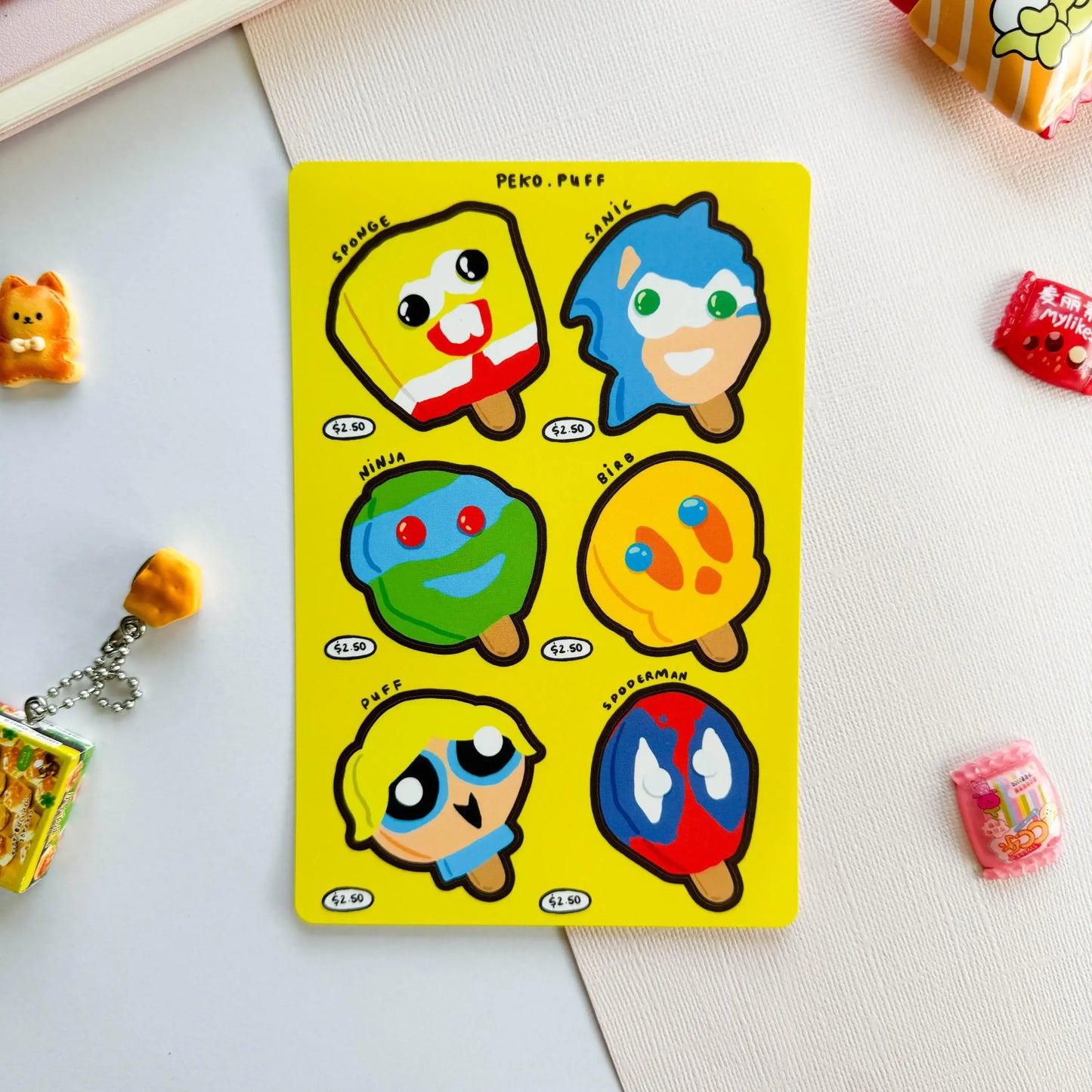Nostalgic Popsicles Sticker Sheet