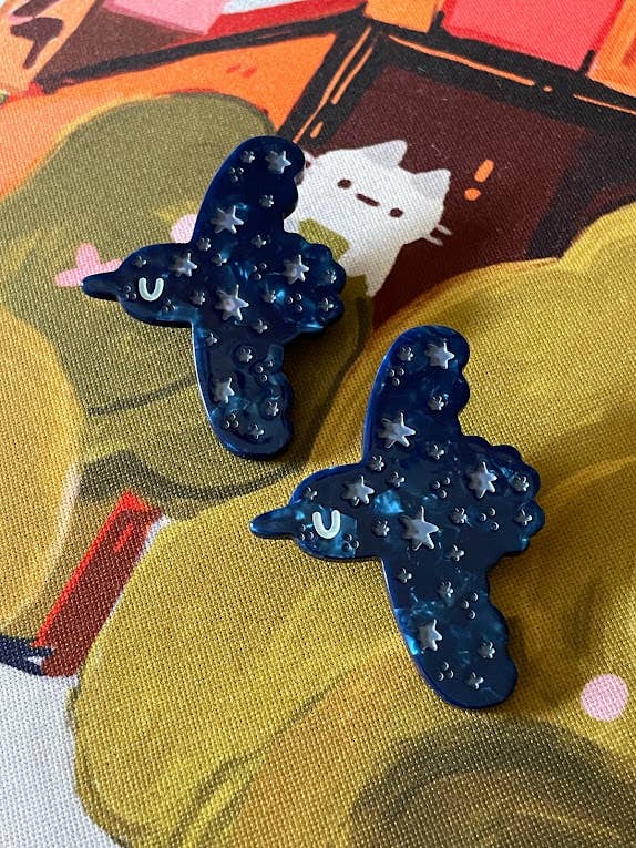 Raven Hair Clip Barrette