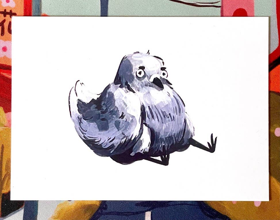 Quarter-Life Crisis Pigeon Art Print