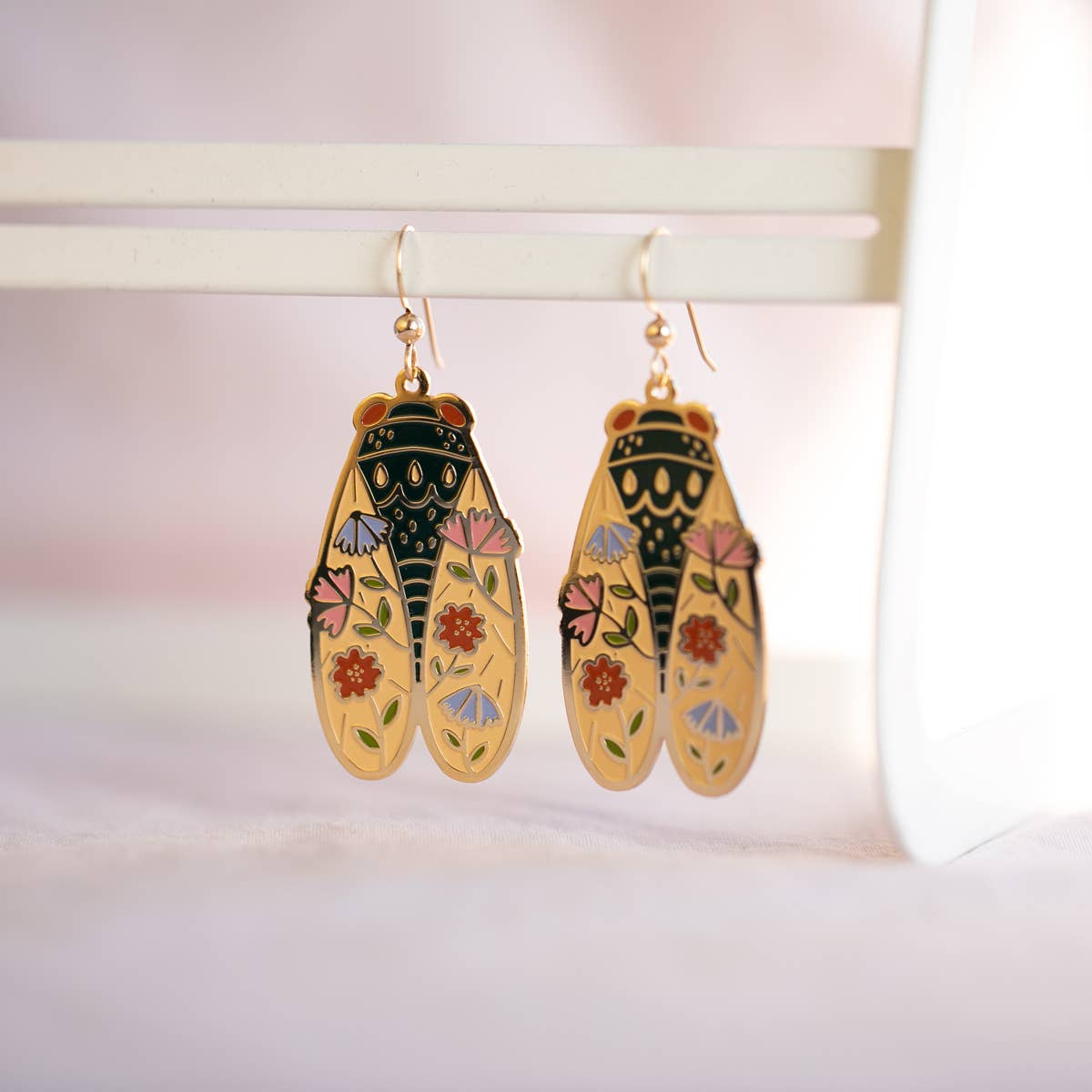 Cicada Earrings by TDS and Justine Gilbuena