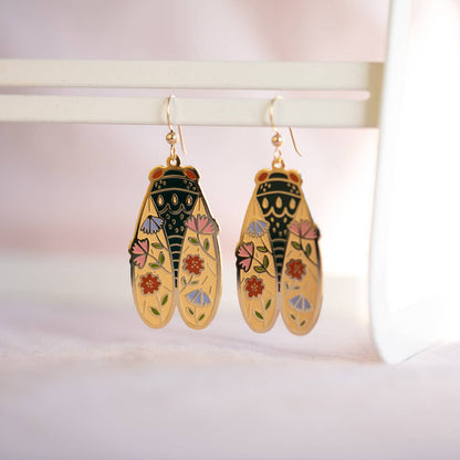 Cicada Earrings by TDS and Justine Gilbuena