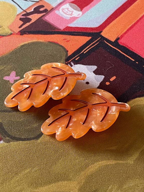 Autumn Leaf Hair Clip Barrette