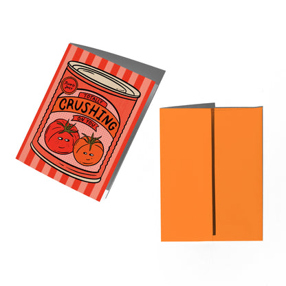 Crushed Tomato Love Greeting Card