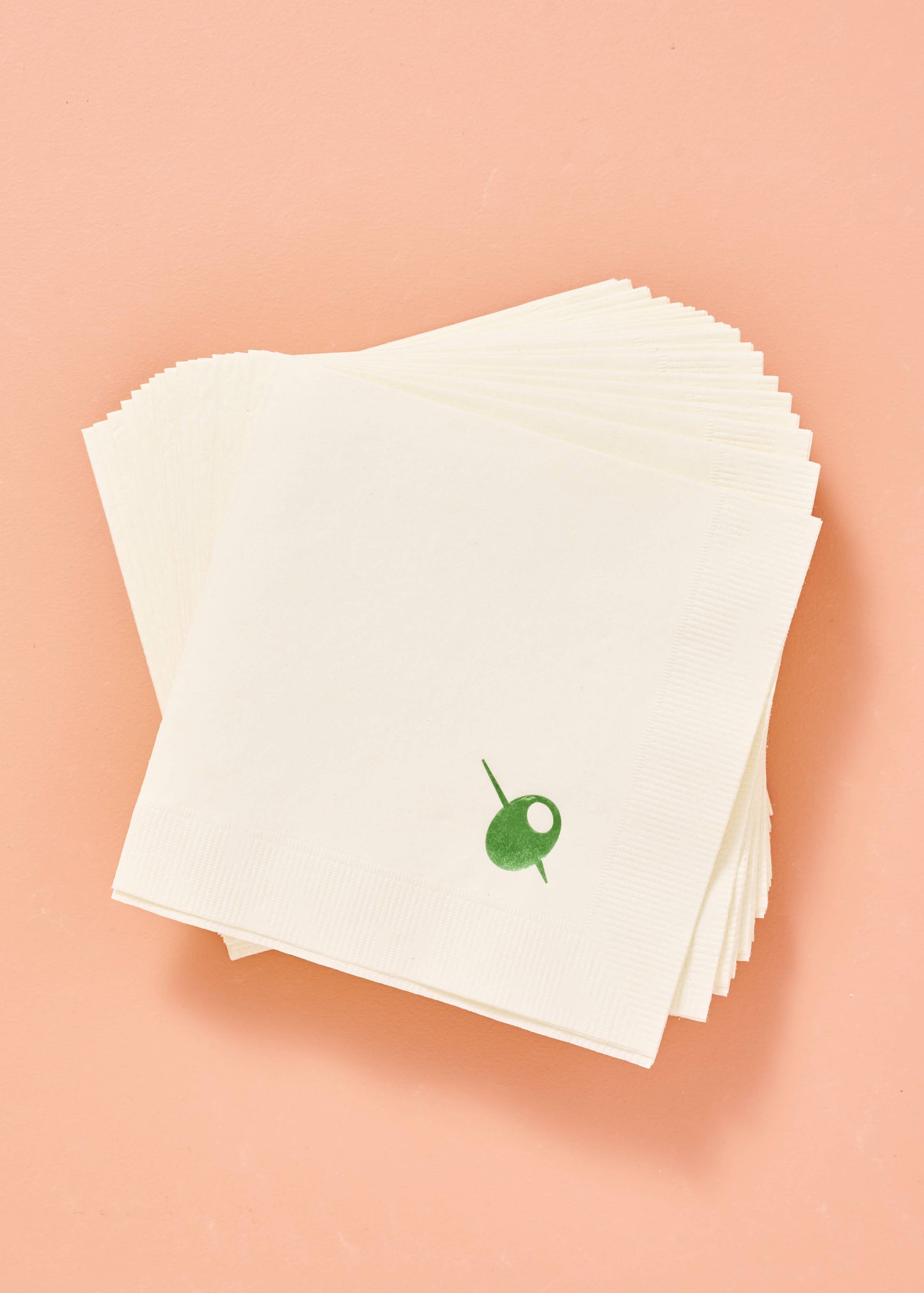 Olive Cocktail Napkin Set
