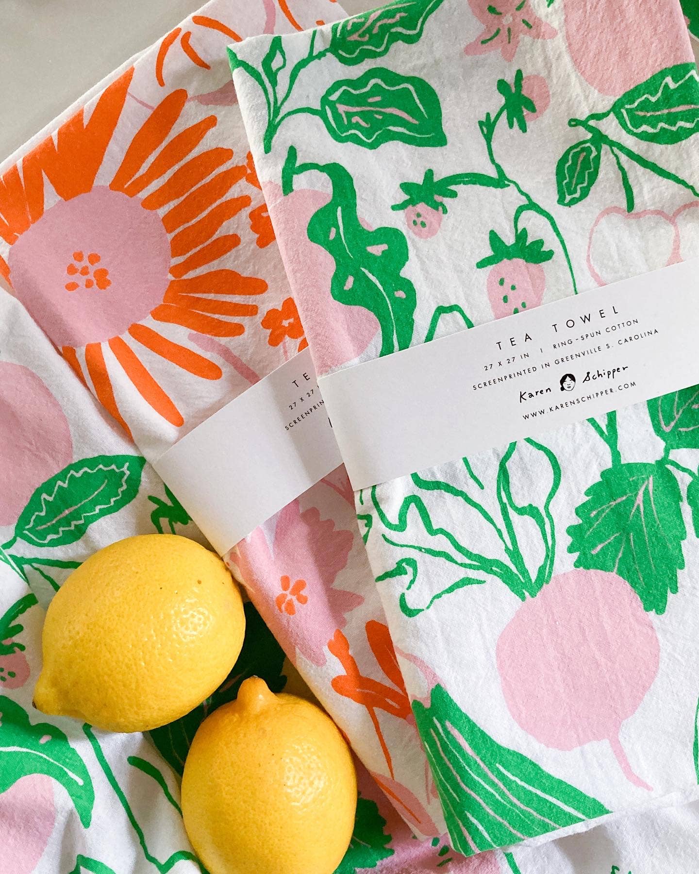 Summer Produce Tea Towel
