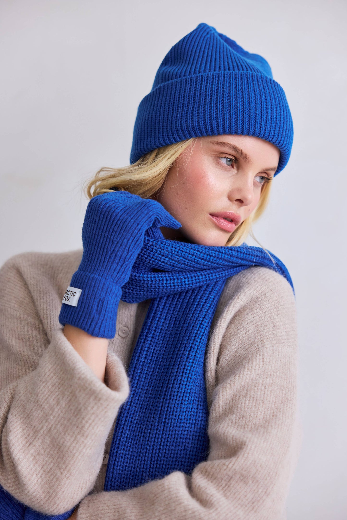 Ocean Blue Recycled Bottle Beanie