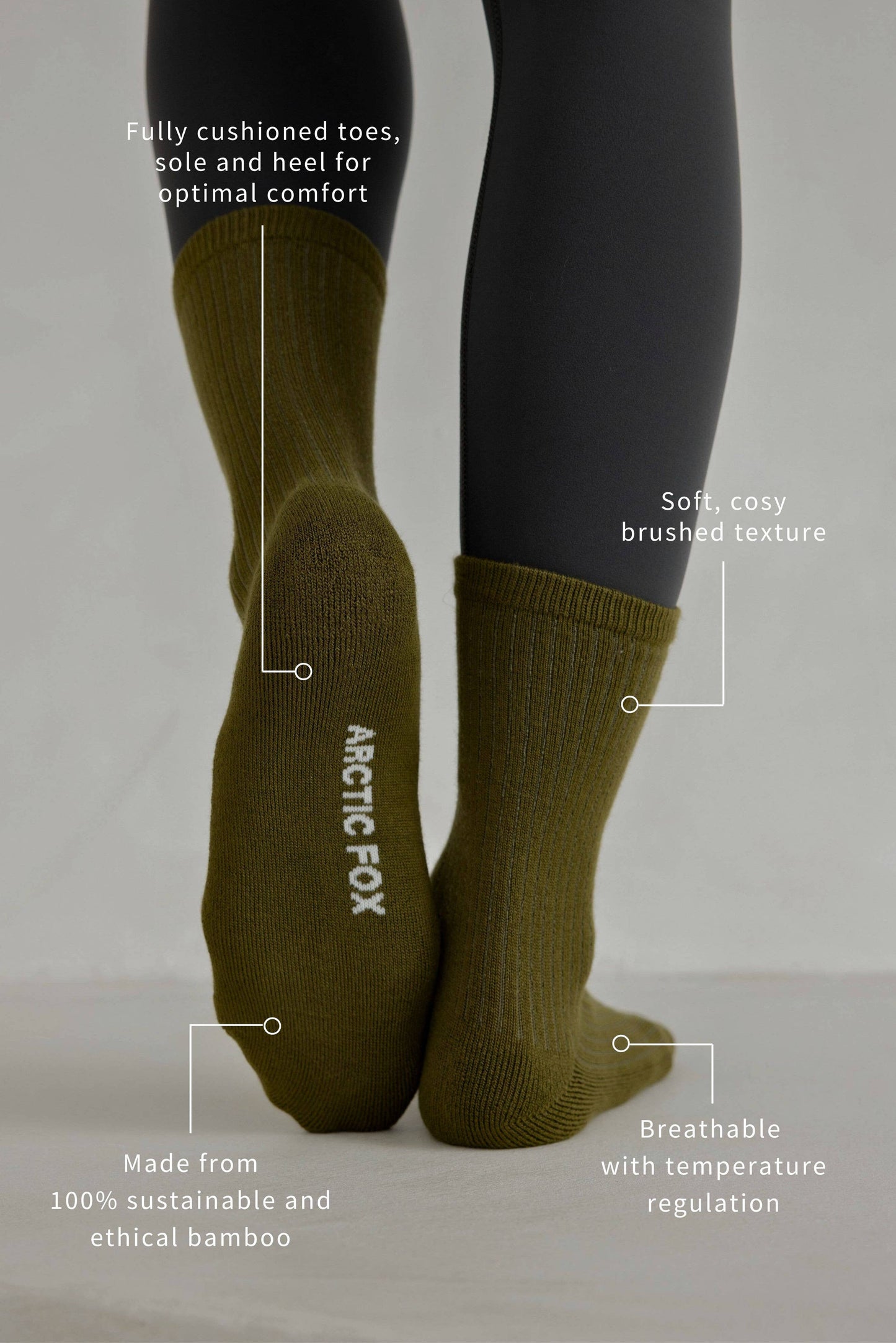 Khaki Green Everyday Socks