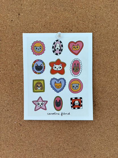 Pet Portraits Art Print