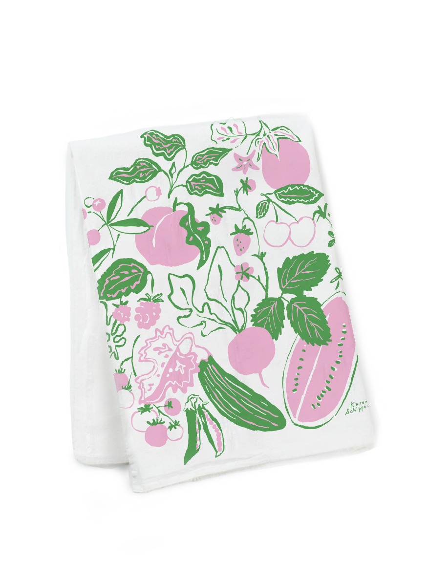 Summer Produce Tea Towel