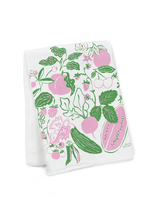Summer Produce Tea Towel