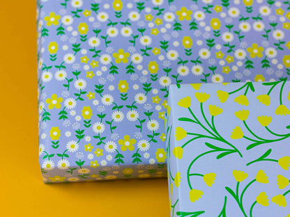 Fleurry Vision Floral Vines Gift Wrap Sheet
