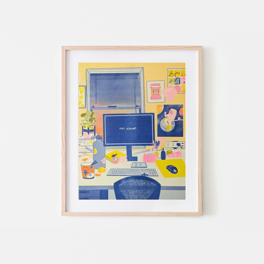6am Club Risograph Art Print