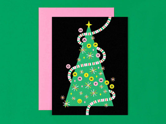 Happy Tree Christmas Tree Holiday Card Set