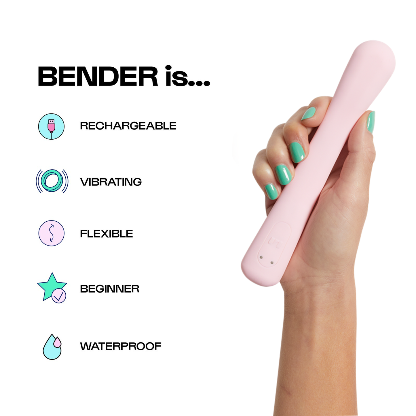 Bender Pink Flexible Internal Vibe