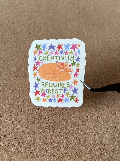 Creativity Requires Rest Sticker