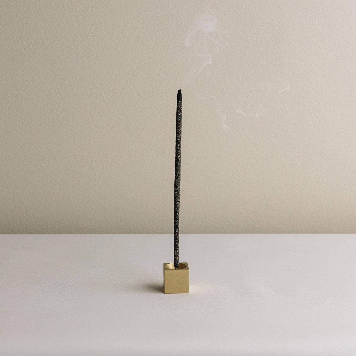 Cubic Brass Incense Holder