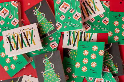 Happy Tree Christmas Tree Holiday Card Set