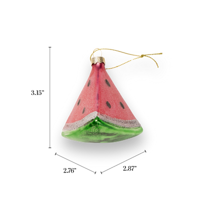 Watermelon Glass Ornament