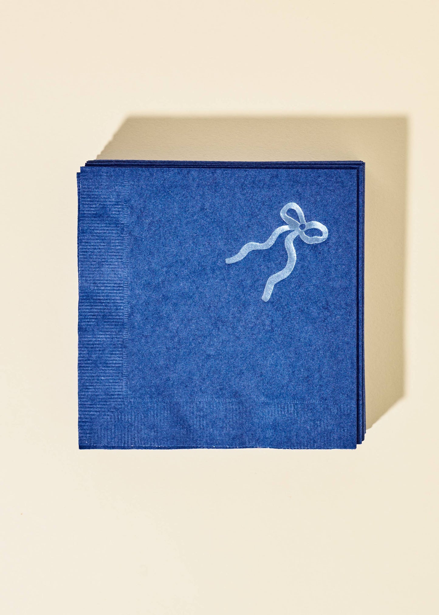 Coquette Navy Bow Paper Napkin Set