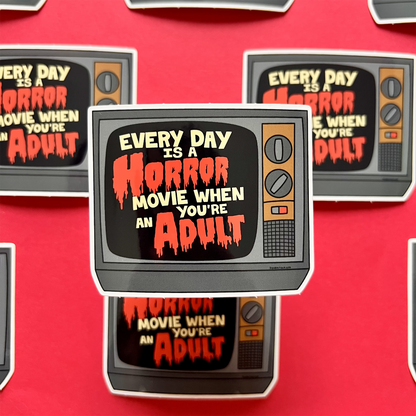 Adult Horror Movie Sticker