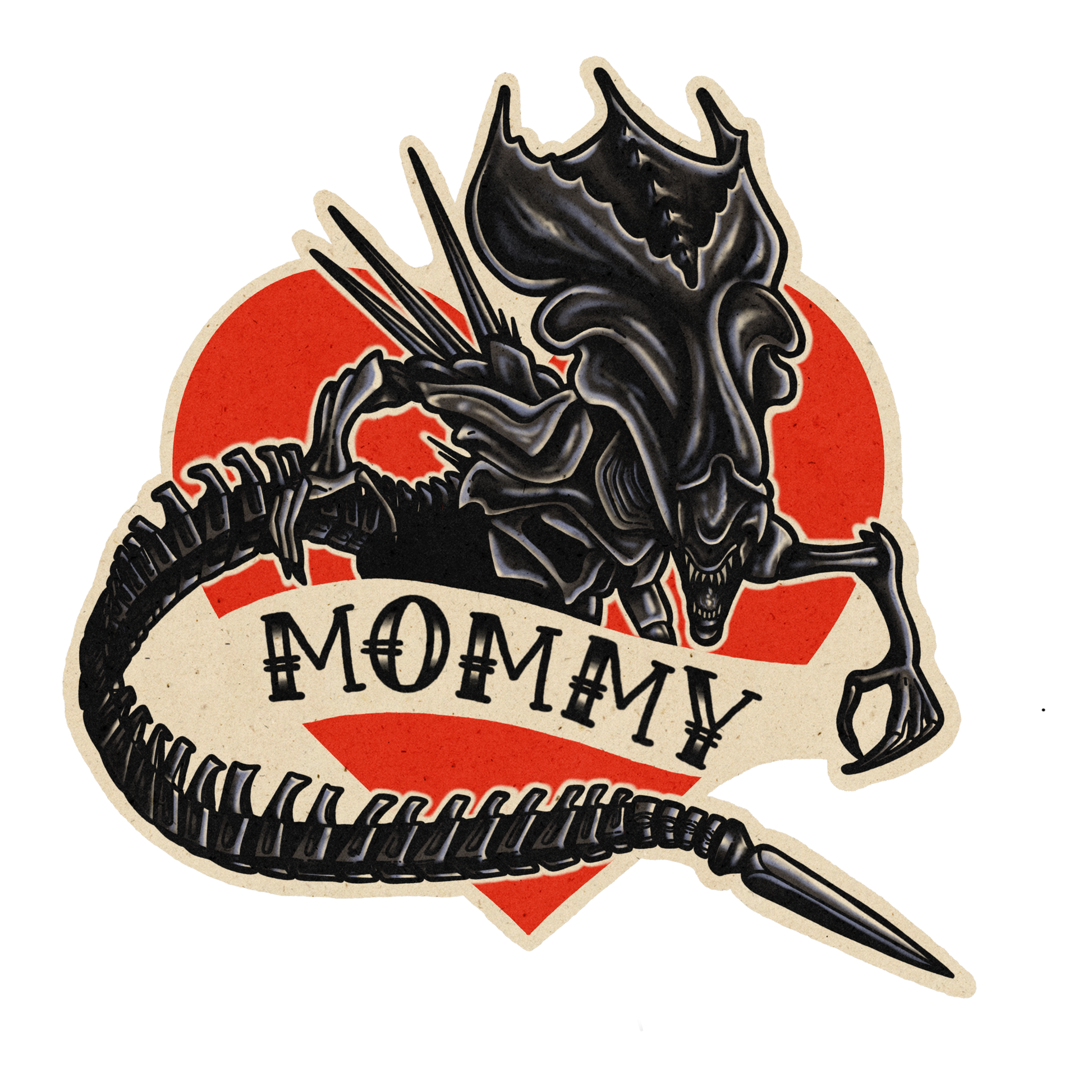 Alien Xenomorph Mommy Sticker