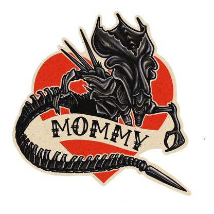 Alien Xenomorph Mommy Sticker