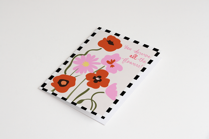 All The Flowers Greeting Card