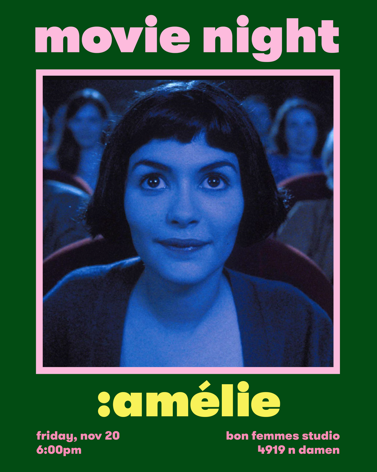 Movie Night: Amélie, Nov 20