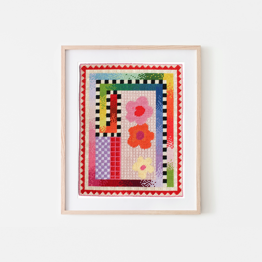 Amusant No.2 Needlepoint Art Print