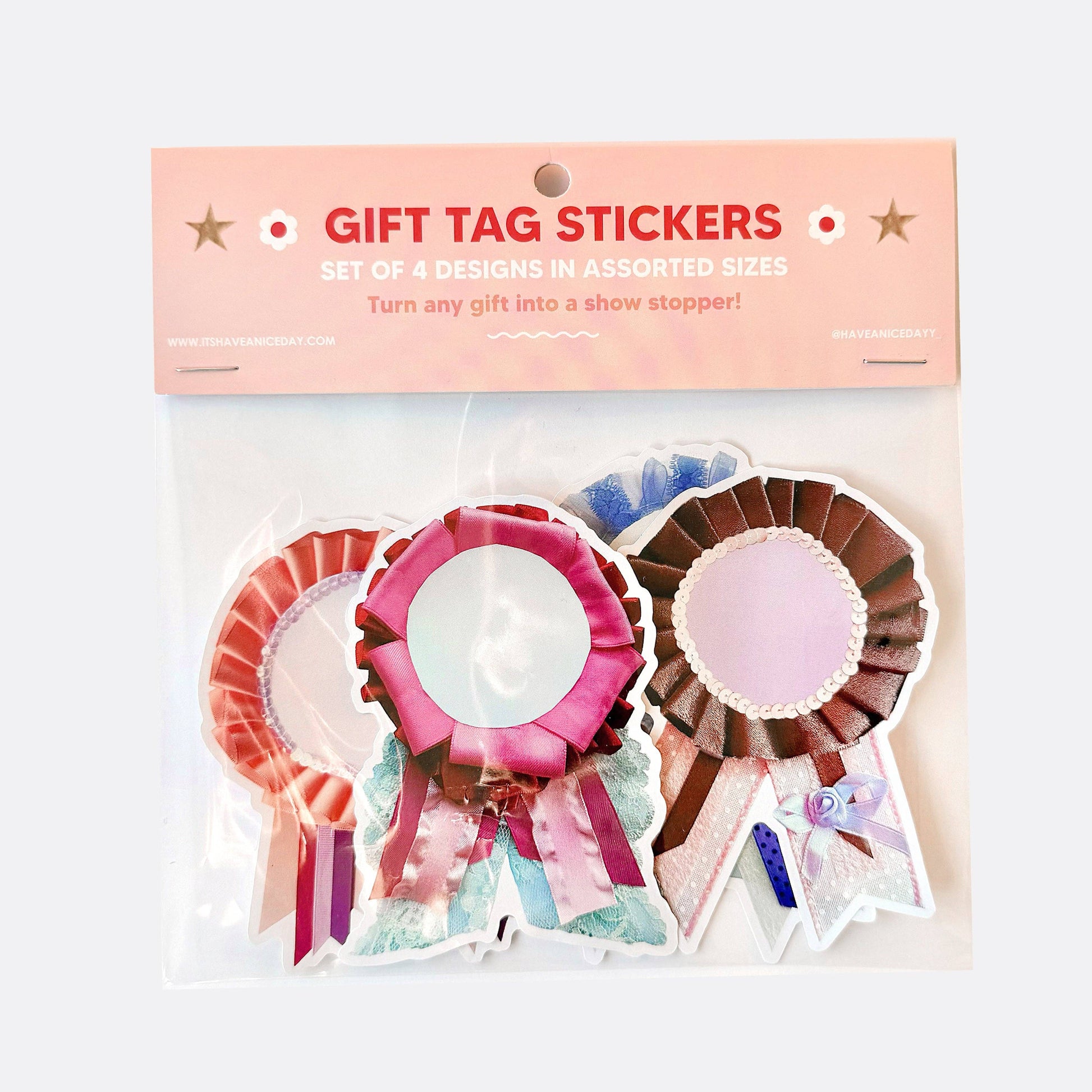 Award Ribbon Gift Tag Stickers – Bon Femmes