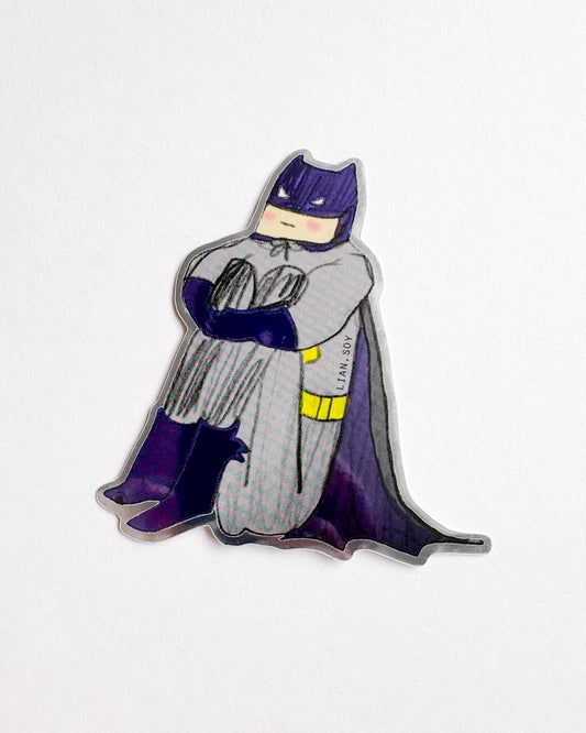Batman sticker on a white background