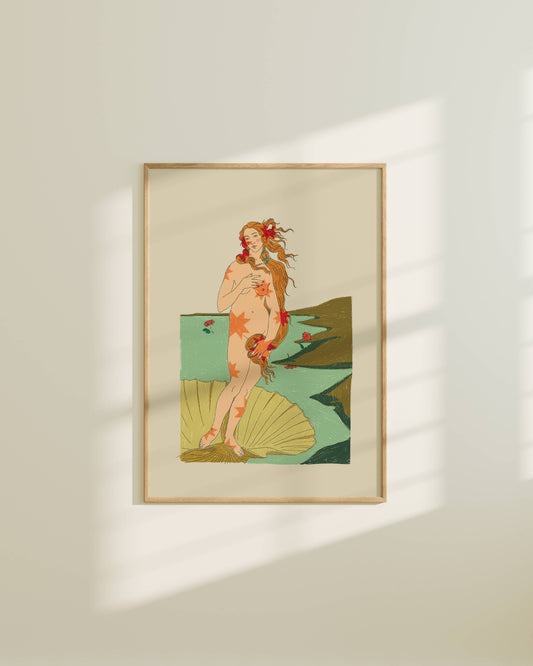 Framed artwork of Birth of Venus
