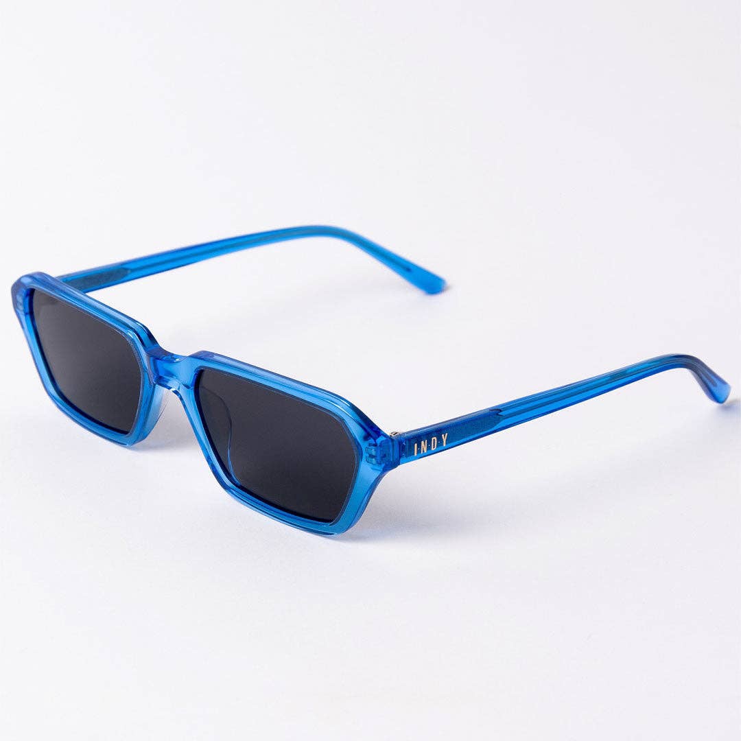 Bonnie Blue Rectangular Sunglasses Indy